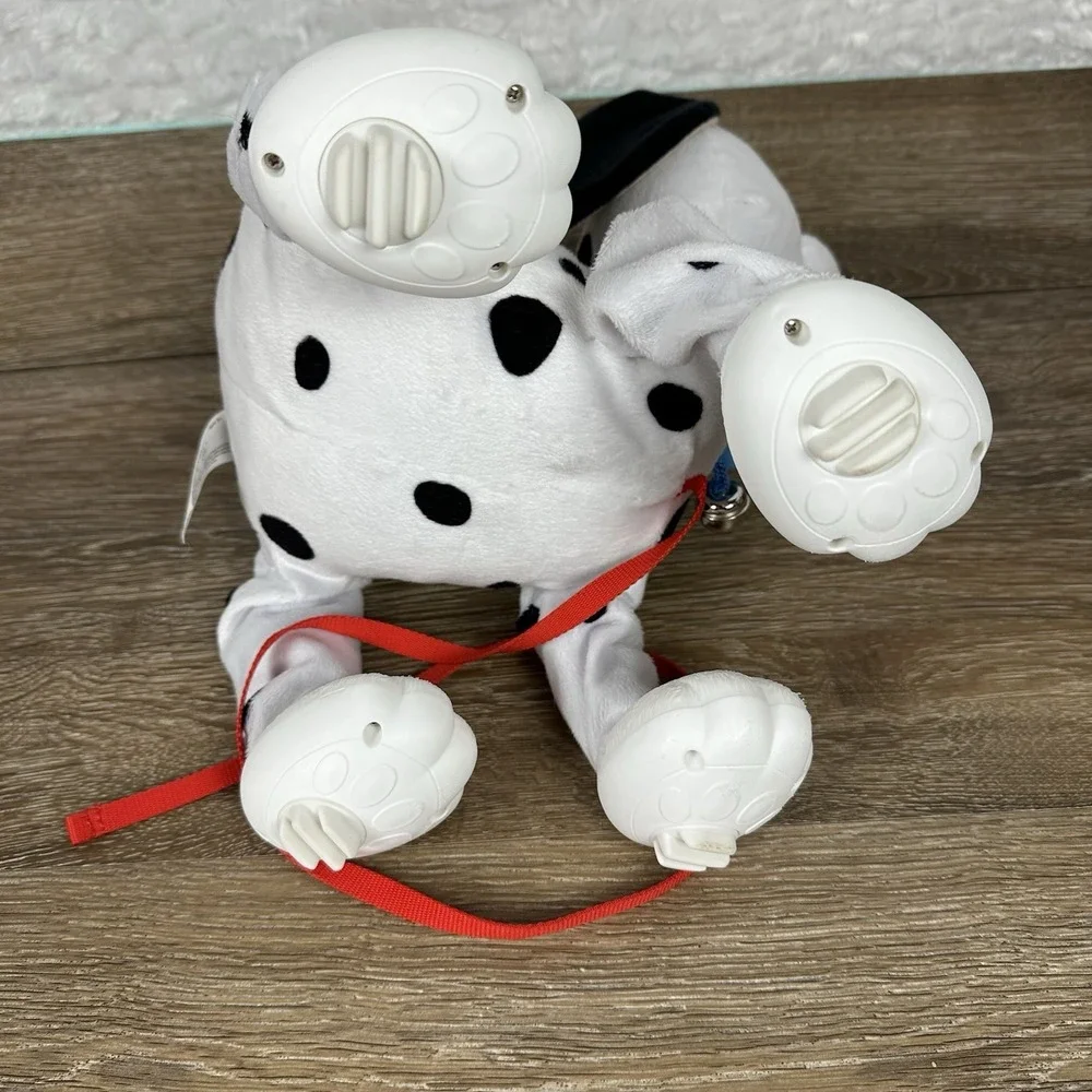 Peppy Pets Dalmatian Walking Dog Plush Toy Leash Battery Operated Kids